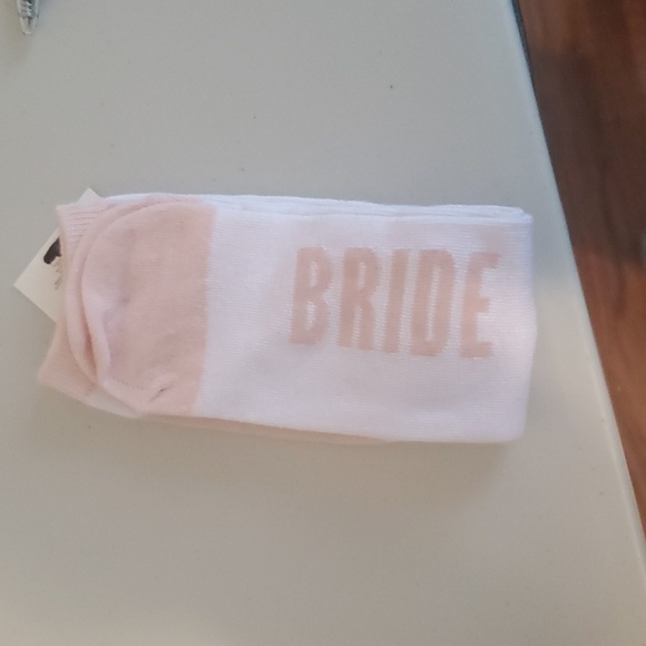 n/a Accessories - Pink and white Bride to be Socks.